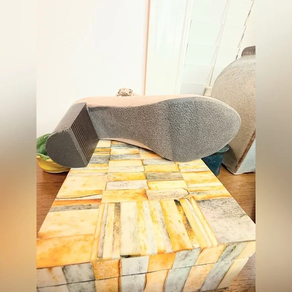 New Directions Champagne Blush Mary Jane Block Heel Pumps Size 6.5 - Picture 10 of 13